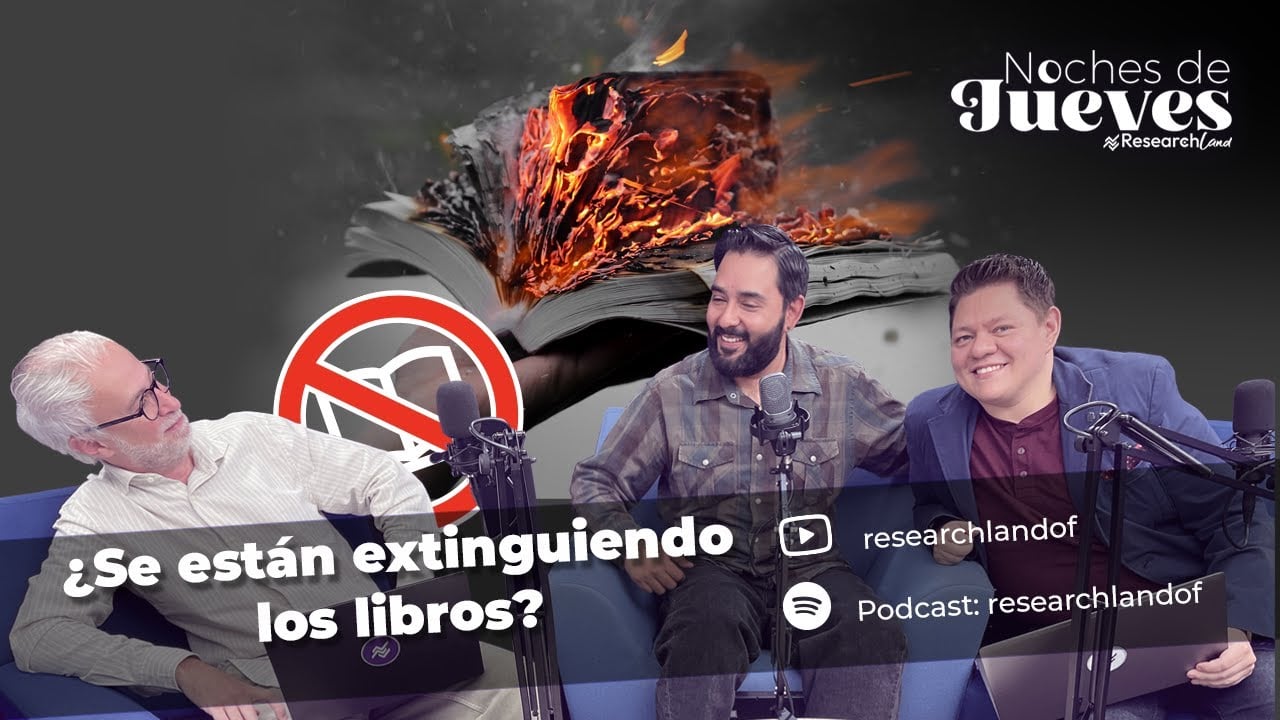 Pablo Levy y dos participantes en el podcast de Research Land analizan los cambios en la lectura y el futuro de los libros en la era digital.