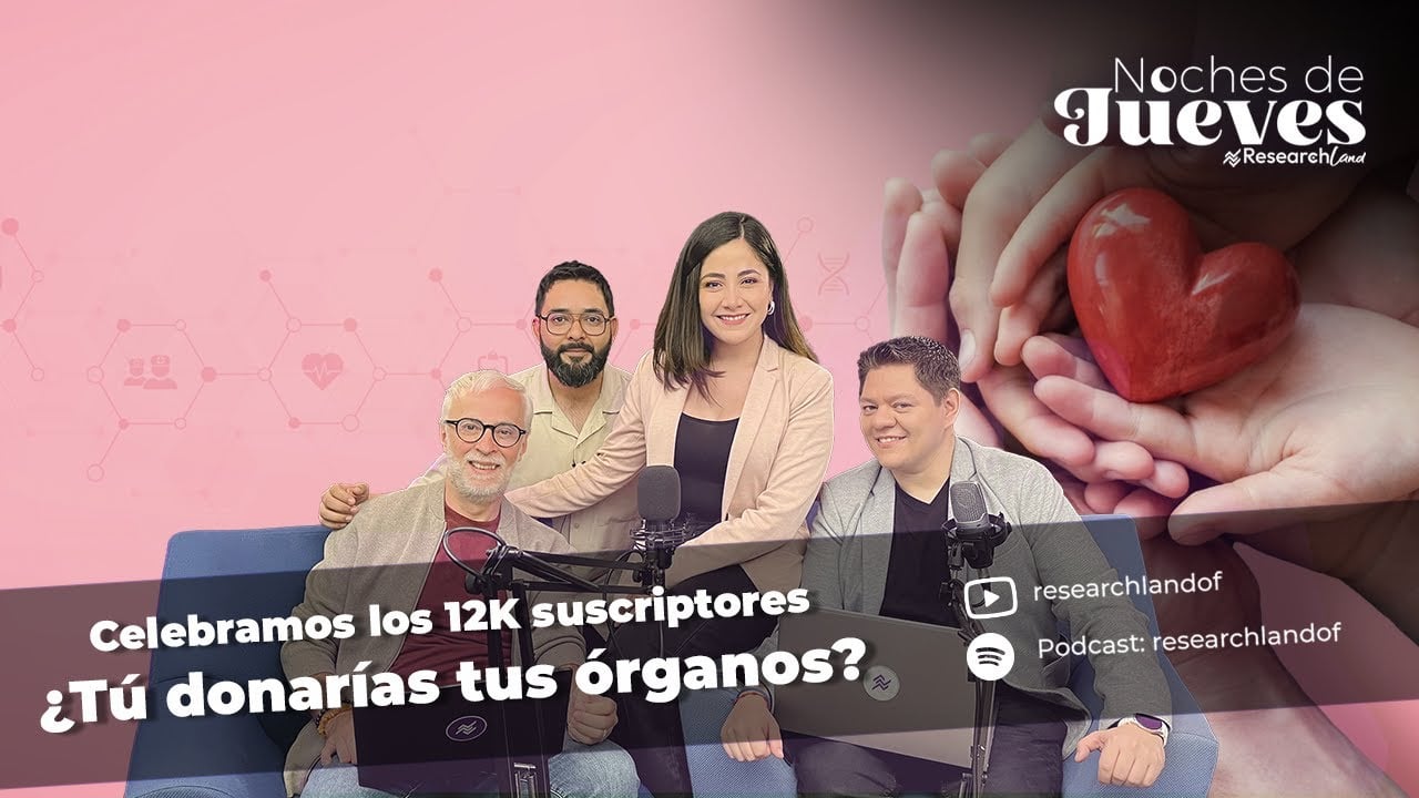 Pablo Levy y participantes en el podcast de Research Land reflexionan sobre la donación de órganos y su impacto en la salud y la sociedad.